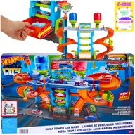 Zabawki konstrukcyjne - HOT WHEELS - ZAKRĘCONA MEGAMYJNIA HDP05 PREZENT DLA DZIECKA + EBOOK - miniaturka - grafika 1