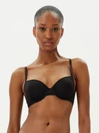 Biustonosze - Tommy Hilfiger Biustonosz balkonetka UW0UW02420 Czarny - miniaturka - grafika 1