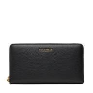 Portfele - Duży Portfel Damski Coccinelle MW5 Metallc Soft E2 MW5 11 32 01 Czarny - miniaturka - grafika 1