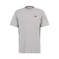 Koszulki męskie - FILA Męski t-shirt BERLOZ Light Grey Melange, XS, jasnoszary melanżowy, XS - miniaturka - grafika 1