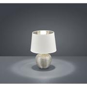 Lampy stojące - Trio RL Luxor R50621089 lampka stołowa biurkowa 1x40W E14 srebrny / biały - miniaturka - grafika 1