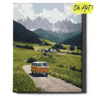 Malowanie po numerach - Obraz Malowanie Po Numerach 40X50 Cm / Podróż W Góry / Oh Art - miniaturka - grafika 1