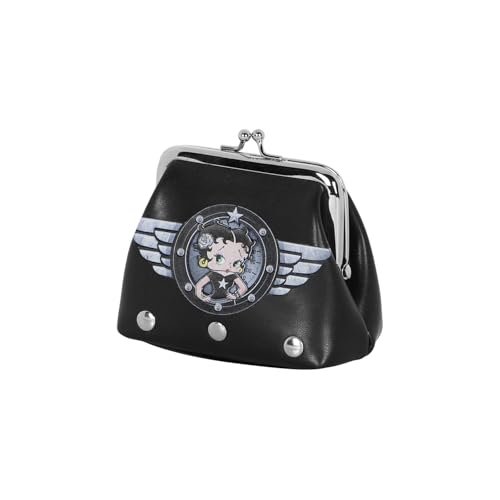 Betty Boop Motor Love -Portmonetka Bombon, Czarny, 10 x 7 cm