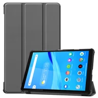 Etui i futerały do telefonów - Etui ochronne na tablet Lenovo Tab M8 TB-8505F/TB-8506F/TB-8705F 8.0 cali z funkcją podstawki i funkcją automatycznego usypiania/budzenia, kolor szary - miniaturka - grafika 1