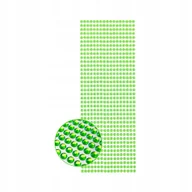 Dekoratorstwo - Cyrkonie samoprzylepne kryształki diamenciki zielone 5mm, - miniaturka - grafika 1