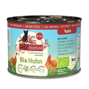 Catz finefood karma mokra dla kota organic adult Nr 503 Kurczak 12x200 g - Mokra karma dla kotów - miniaturka - grafika 1