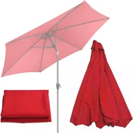 Parasole ogrodowe - Poszycie wymienne materiał parasola ogrodowego 8 ramion 300cm - czerwone - miniaturka - grafika 1