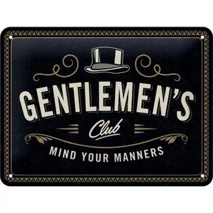 Nostalgic-Art Merchandising Gmb, Szyld 15x20cm Gentlemen's Club - Tablice i flipcharty - miniaturka - grafika 1