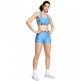 Damskie legginsy krótkie treningowe Under Armour UA Hg Authentics Shorty  - niebieskie - UNDER ARMOUR - Spodnie sportowe damskie - miniaturka - grafika 1