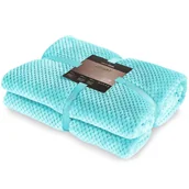 Koce - Amelia Home Koc 150x200 Henry mikrofibra gruby ciepły turkus BLA/HENRY/TURQ/150X2 - miniaturka - grafika 1