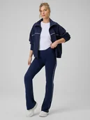 Legginsy - 4F Legginsy z rozszerzanymi nogawkami damskie - granatowe XXL - miniaturka - grafika 1