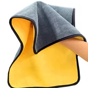 Ręczniki - RĘCZNIK Z MIKROFIBRY 60x90 DO DETAILINGU Mycia samochodu OSUSZANIA 500GSM - miniaturka - grafika 1