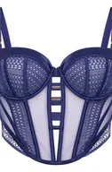 Biustonosze - Hunkemöller Nieusztywniany biustonosz bez fiszbinów Missy Niebieski - miniaturka - grafika 1