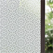 Okleiny - Folia okienna antywłamaniowa 45 x 200 cm, klej elektrostatyczny, nieprzezroczysta, zapewniająca prywatność, szkło matowe, dekoracyjna do łazienki i d - miniaturka - grafika 1