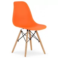 Krzesła - Pomarańczowe krzesło do nowoczesnej kuchni - Naxin 4X - miniaturka - grafika 1