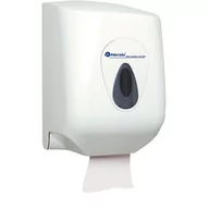 Dozowniki papieru i mydła dla firm - Pojemnik na ręczniki papierowe w rolach Top Maxi MERIDA okienko szare - miniaturka - grafika 1