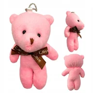 Maskotki i pluszaki - Maskotka Pluszowa Miś Na Walentynki Kokardka Pluszak Brelok Dla Niej 12 cm - miniaturka - grafika 1