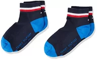 Skarpetki damskie - Tommy Hilfiger Skarpety dziecięce (2 sztuki), niebieski (midnight blue), 35-37 - miniaturka - grafika 1