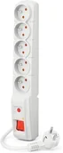 Listwy zasilające - Listwa przeciwprzepięciowa Acar F5 5m biała - miniaturka - grafika 1