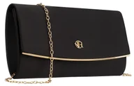 Torebki damskie - Wizytowa torebka damska ROVICKY elegancka złote okucia łańcuszek wieczorowa mała czarna - miniaturka - grafika 1