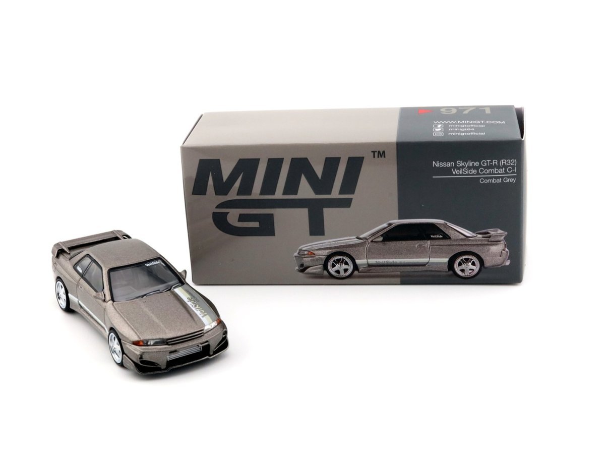 MINI GT Nissan Skyline GT-R R32 VeilSide Combat C-I Combat Grey RHD MGT00971-R MiniGT