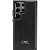 Etui i futerały do telefonów - Audi Synthetic Leather MagSafe S24 Ultra S928 czarny/black hardcase AU-TPUPCMS24U-Q5/D1-BK - miniaturka - grafika 1