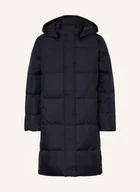 Płaszcze damskie - Only Płaszcz Pikowany Z Odpinanym Kapturem blau - miniaturka - grafika 1