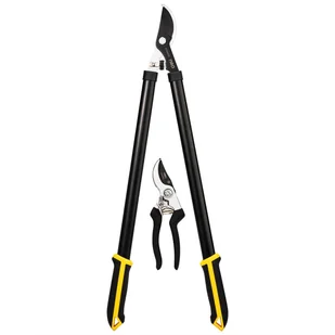 Zestaw dwóch sekatorów Deli Tools EDL580002, (czarny) - Nożyce i sekatory - miniaturka - grafika 1