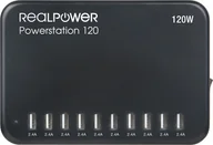 Ładowarki do telefonów - Elektrownia RealPower 120 120 W 10 x USB-A - miniaturka - grafika 1