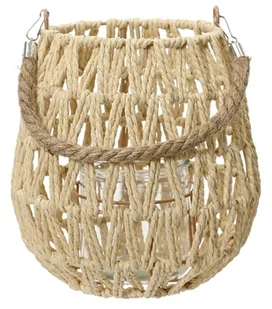 Latarnia papierowa 21x22cm Świecznik z uchwytem i szklanym kubkiem - Świeczniki Latarnia papierowa 21x22cm Świecznik z uchwytem i szklanym kubkiem - Świeczniki - miniaturka - grafika 1