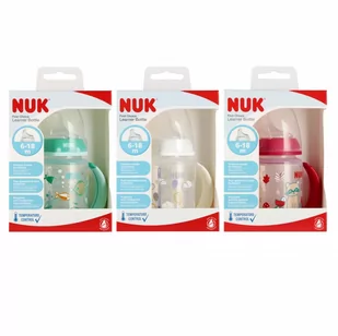 NUK Butelka 150 ml 6-18m z uchwytem First mix - Butelki dla niemowląt - miniaturka - grafika 1