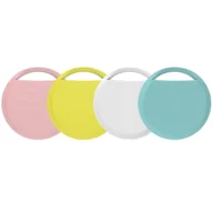 Portfele - Zestaw 4 inteligentnych trackerów Find My do bagażu, portfeli, kluczy, toreb, zwierząt domowych, w kolorze białym, różowym, żółtym i niebieskim Kol... - miniaturka - grafika 1