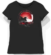 Koszulki i topy damskie - Koszulka damska czarna z motywem czerwonego wędkarstwa L - miniaturka - grafika 1