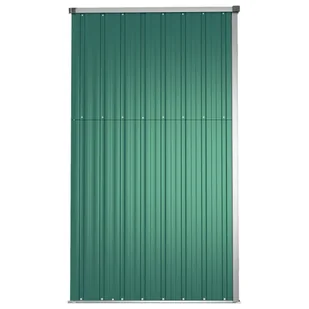 Szopa ogrodowa, zielona, 225x89x161 cm, stal galwanizowana - Altany ogrodowe - miniaturka - grafika 6