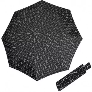 Fiber Magic Black&amp;White Rings - w pełni automatyczny parasol damski - Parasole - miniaturka - grafika 1