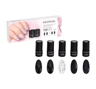 Lakiery hybrydowe - NeoNail MUST HAVE TOP SET - Zestaw 5 topów hybrydowych - 9241 - 5 x 3 ml - miniaturka - grafika 1