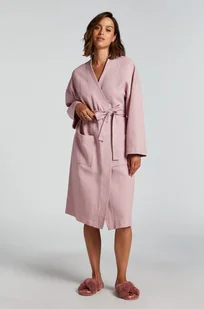 Hunkemöller Szlafrok Waffle Fioletowy - Szlafroki damskie - miniaturka - grafika 1