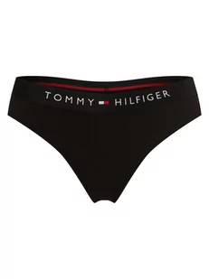 Tommy Hilfiger - Stringi damskie, czarny - Majtki damskie - miniaturka - grafika 1