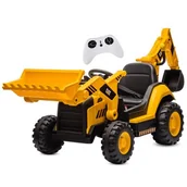 Pojazdy elektryczne dla dzieci - Koparko-ładowarka SUN BABY Cat J04.020.0.1 Żółty - miniaturka - grafika 1