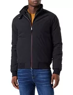 Kurtki męskie - Scotch & Soda Męska kurtka ocieplana Harrington, Black 0008, L - miniaturka - grafika 1