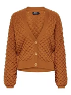 Swetry damskie - ONLY Women's ONLGILLIE L/S kardigan KNT NOOS kurtka z dzianiny, skóra brązowa, XL - miniaturka - grafika 1