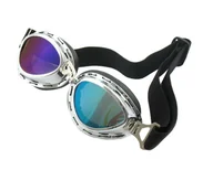 Gogle i okulary motocyklowe - Gogle owalne chromowane - miniaturka - grafika 1