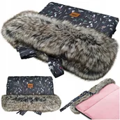 Śpiworki dla dzieci - Mufka TiniMini, Ocieplana, Wodoodoporna, Wzór leśna łąka - miniaturka - grafika 1