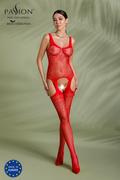 Odzież erotyczna - Passion ECO Bodystocking BS008 Red - miniaturka - grafika 1