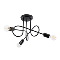 Lampy sufitowe - Żyrandol LOOP 3 czarny SOLLUX LIGHTING - miniaturka - grafika 1