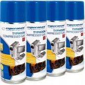 Środki i akcesoria czyszczące do komputerów - 4xSprężone powietrze gaz do czyszczenia urządzeń elektronicznych 400ml - miniaturka - grafika 1