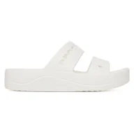 Klapki i japonki damskie - CROCS BAYA PLATFORM SANDAL 208188-100 Biały - miniaturka - grafika 1