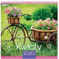 Kalendarze - Interdruk Kalendarz 2020 planszowy 32x32 Kwiaty - miniaturka - grafika 1