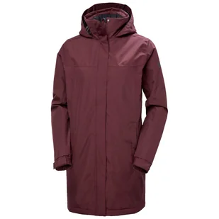 Helly Hansen Aden Insulated, płaszcz przeciwdeszczowy, damski, ciemnoczerwony - Płaszcze damskie - miniaturka - grafika 1