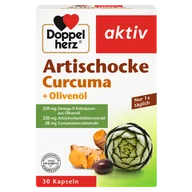 Suplementy naturalne - Doppelherz® aktiv Karczoch + Kurkuma + Olej z oliwek, 30 kapsułek - miniaturka - grafika 1
